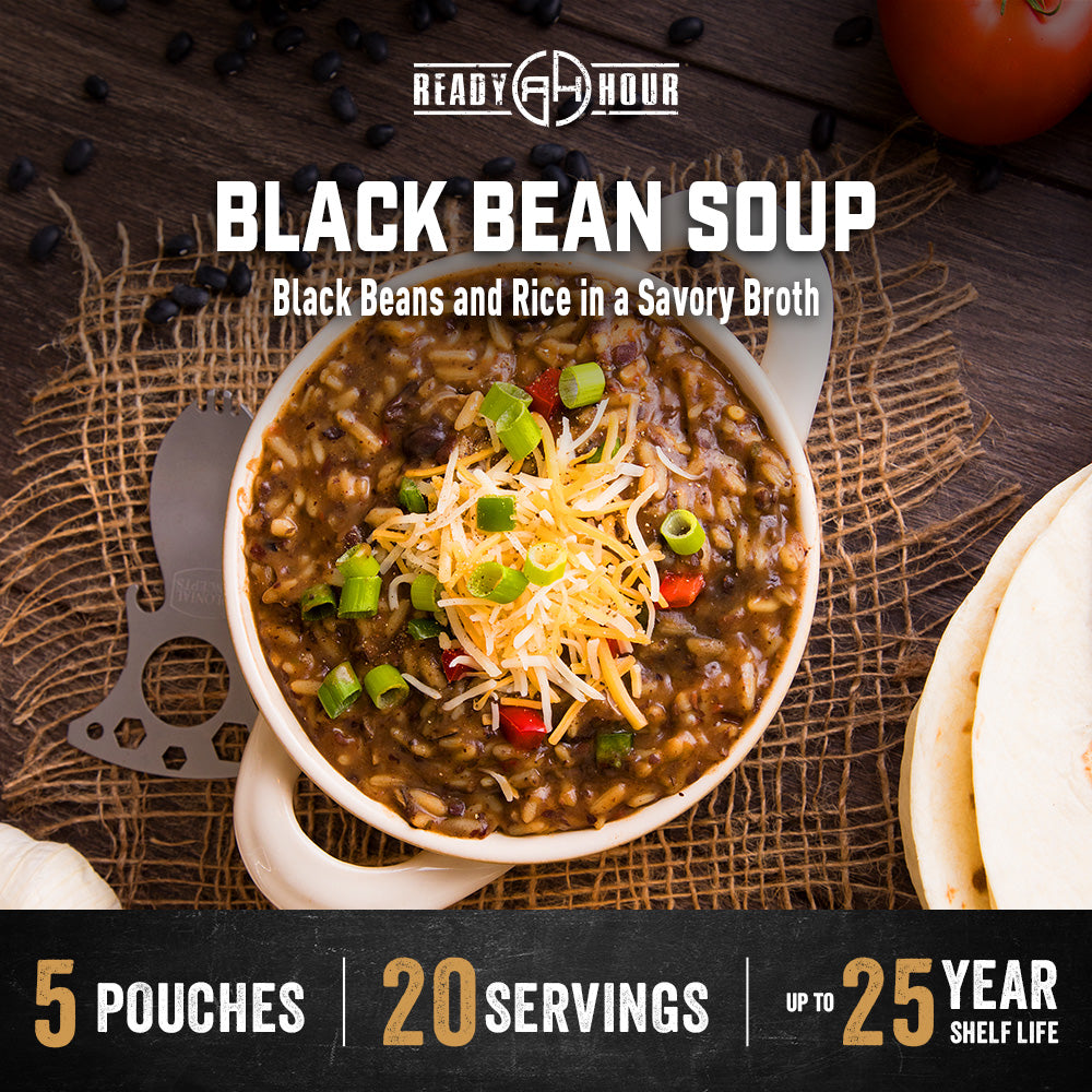 Black Bean Soup (5 pouches, 20 servings)