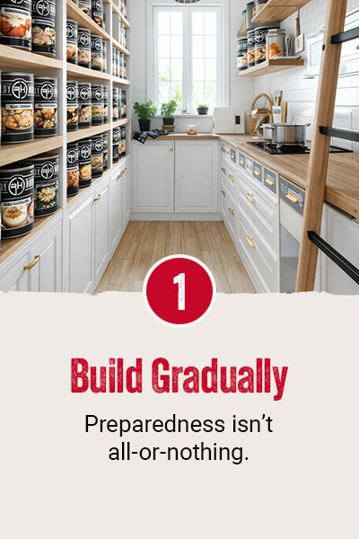 The Four Principles of a Strong Food Supply - Build Gradually