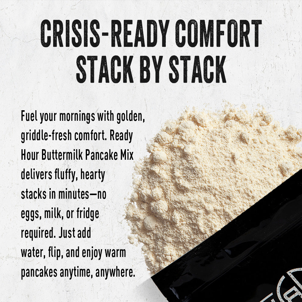 Buttermilk Pancake Mix with informational text