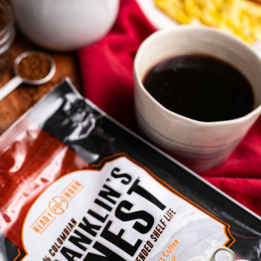 Franklin's Finest Coffee for Survival | 60 Serving Sample Pouch