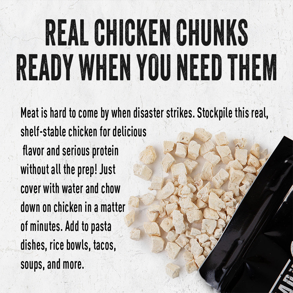 Freeze-Dried White Meat Chicken (6 pouches, 12 servings)