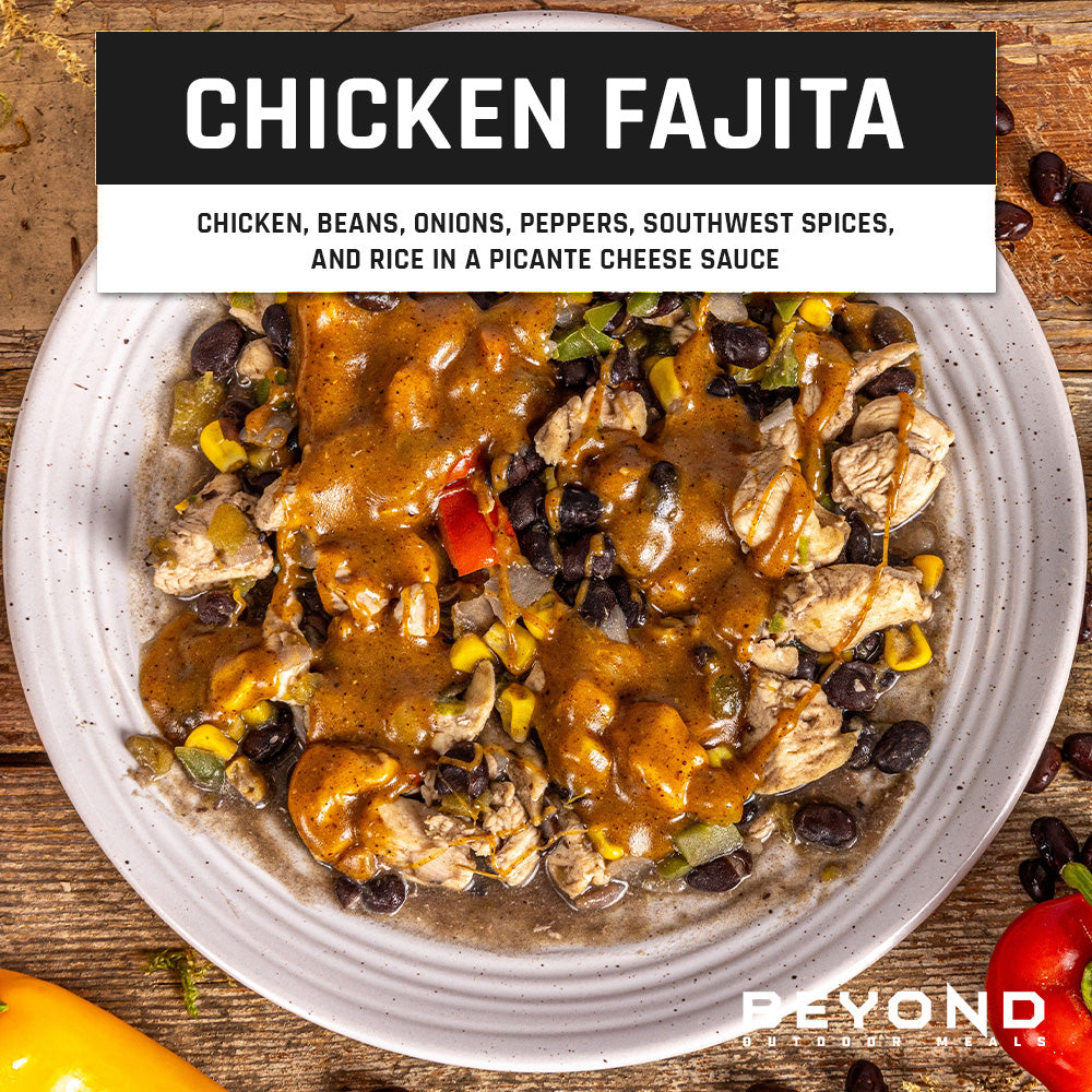 Chicken Fajita Pouch by Beyond Outdoor Meals (710 calories, 2 servings)