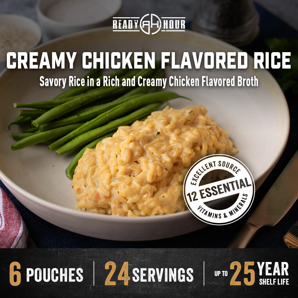 Creamy Chicken Flavored Rice (6 pouches, 24 servings)