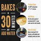 Instructions for baking a cornbread loaf
