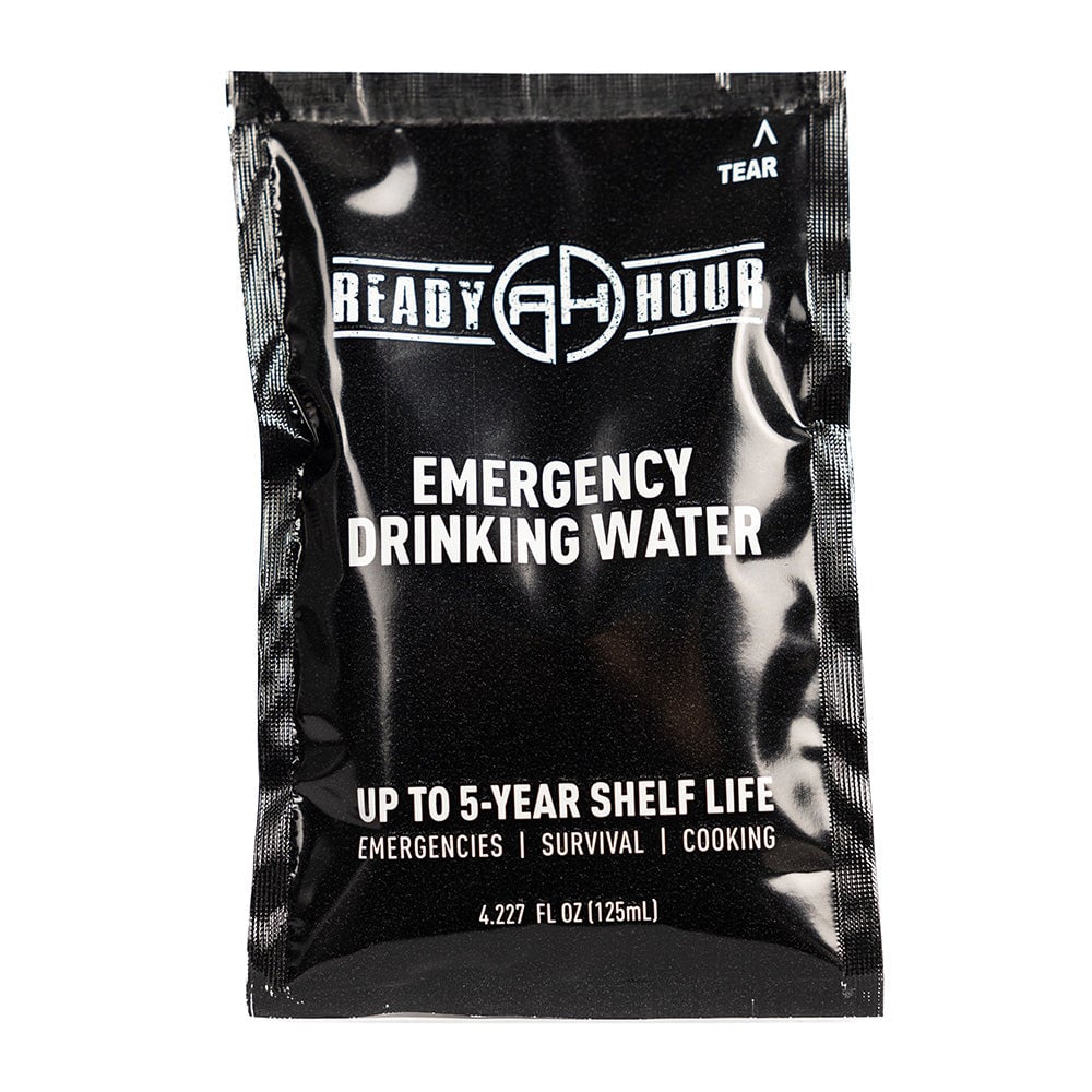 Emergency Drinking Water Pouch Case by Ready Hour (64 pouches)