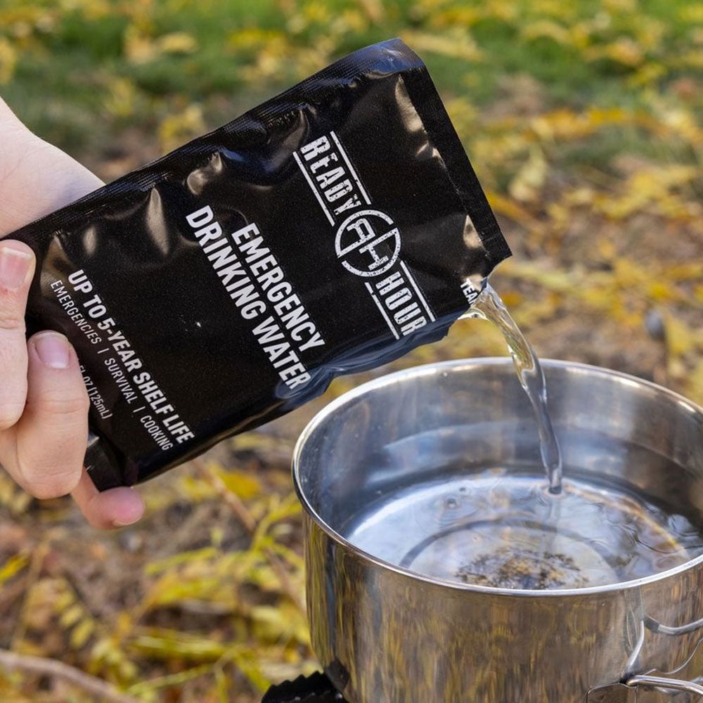 Emergency Ration Bars + Water Pouches Bundle