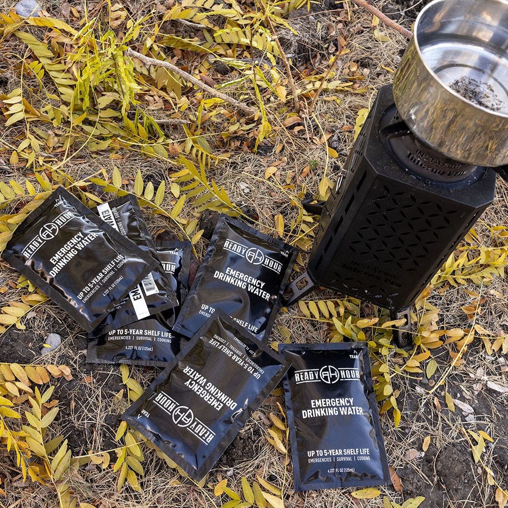 Emergency Ration Bars + Water Pouches Bundle