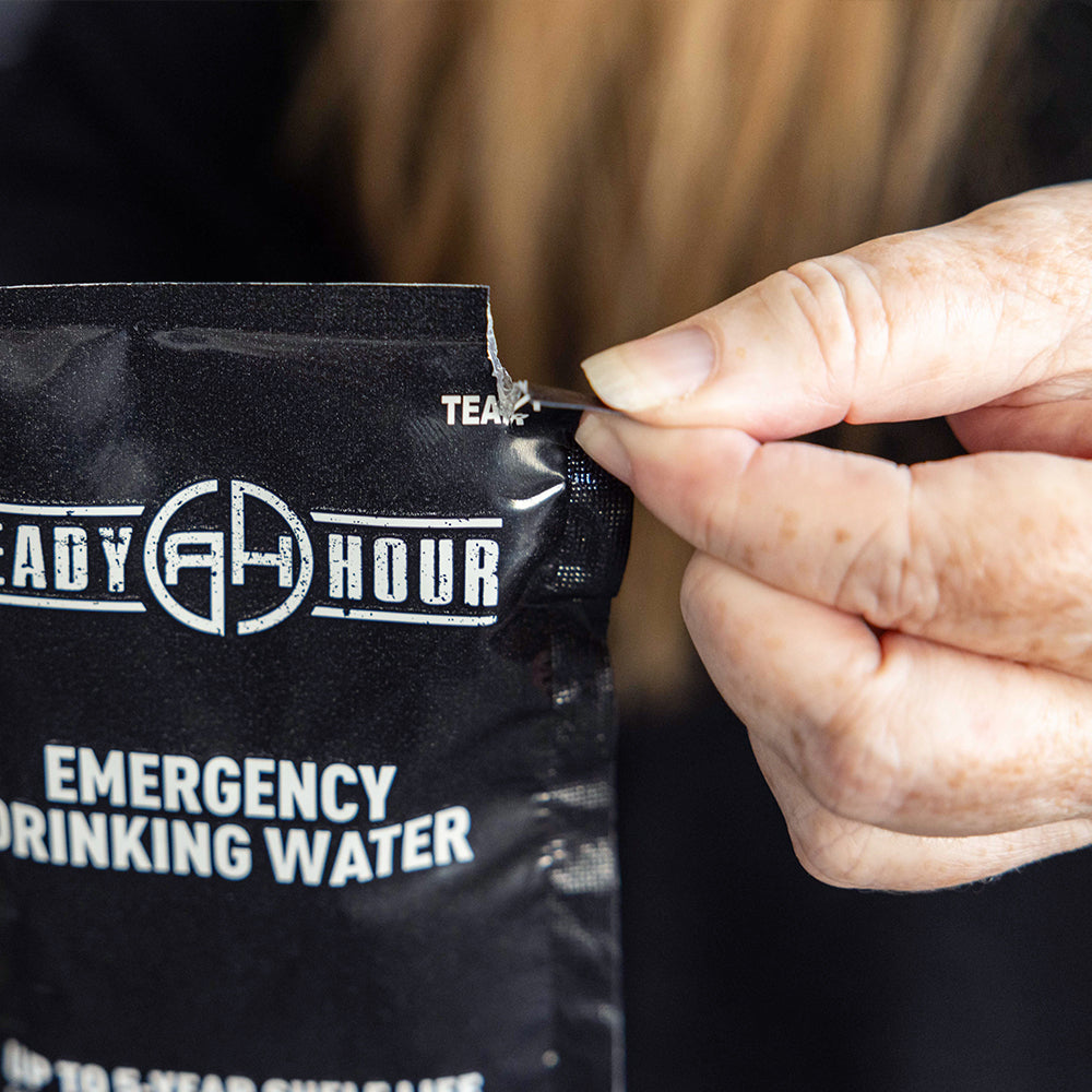 Emergency Drinking Water 64 Pouch Case by Ready Hour
