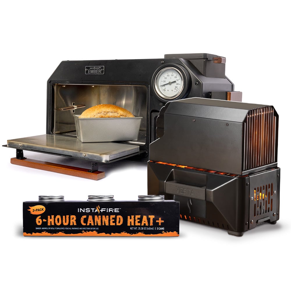 VESTA Self-Powered Indoor Space Heater & Stove with an Ember Oven by InstaFire (Thank You Offer)