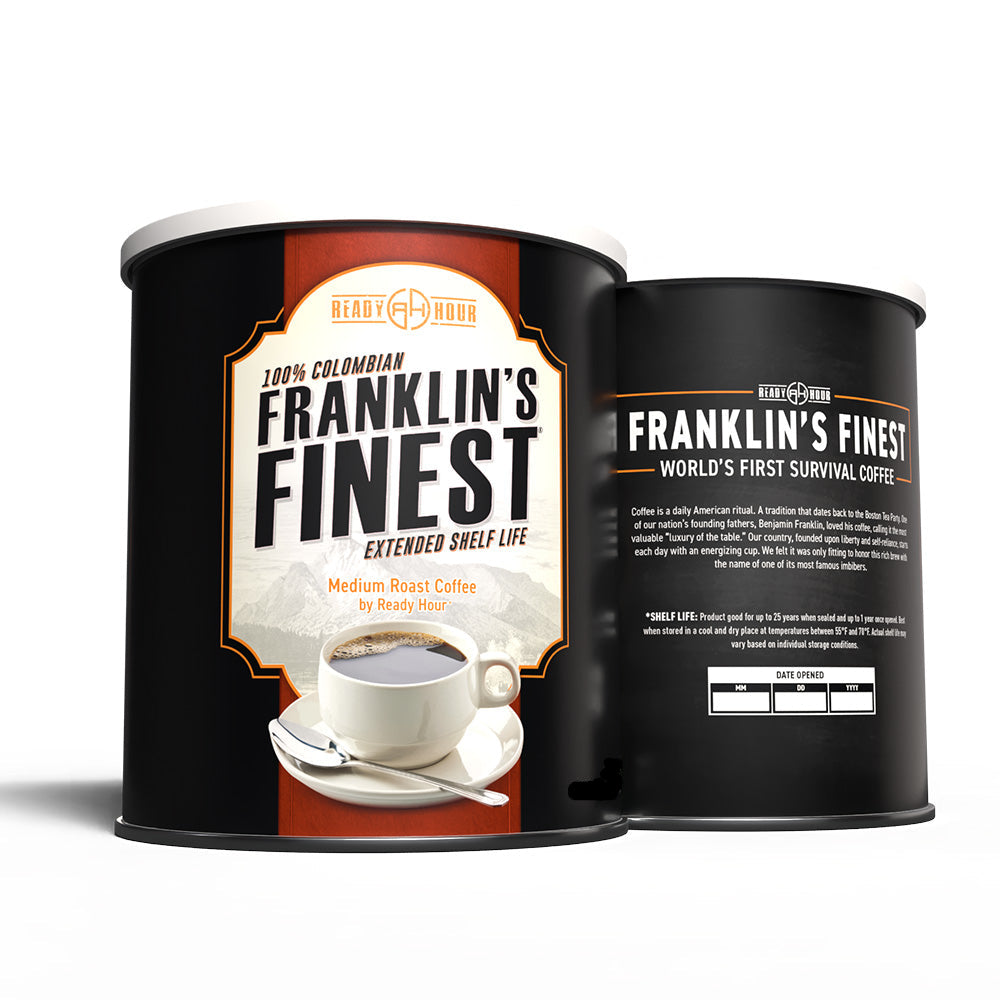 Franklins Finest Can Front & About Us Back