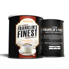 Franklins Finest Can Front & About Us Back