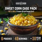 Bowl of freeze-dried sweet corn