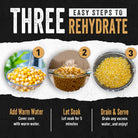 Step-by-step guide on how to rehydrate corn add water and soak