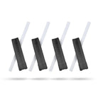 Four Aquamira Frontier Straw portable water filters with clear drinking tubes arranged in a row on a white background.