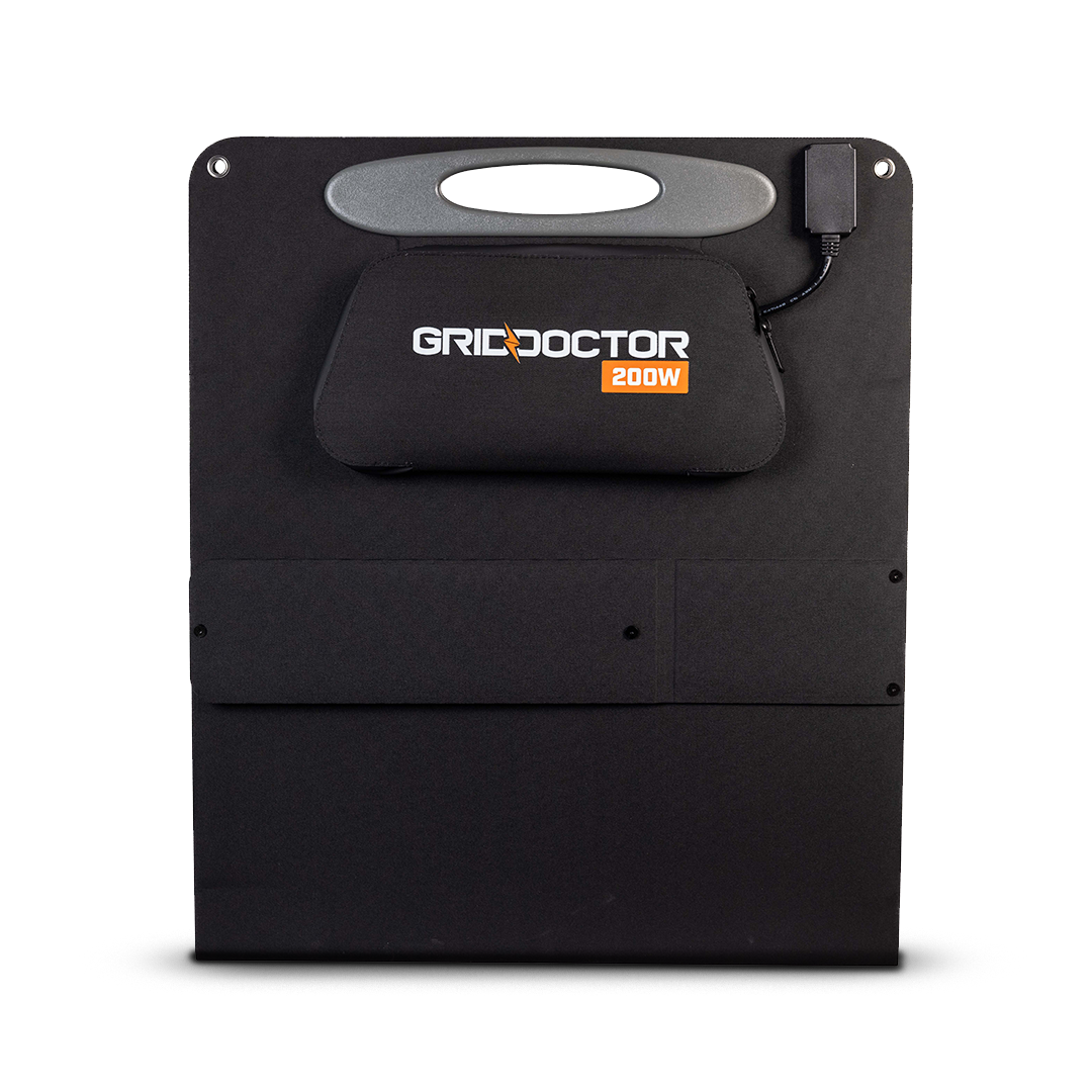 200W Waterproof Solar Panels by Grid Doctor for the 3300 & 2200 Solar Generator Systems