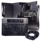 Grid Doctor Power Essentials Kit includes the 3300 Solar Generator System w/ EMP Protection, two 200W Solar Panels, a 75-Foot Extension Cord and a Faraday Bag.
