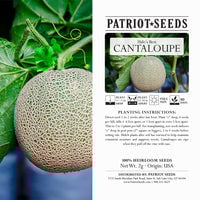 Thumbnail for Heirloom Hales Best Cantaloupe Seeds (2g) by Patriot Seeds