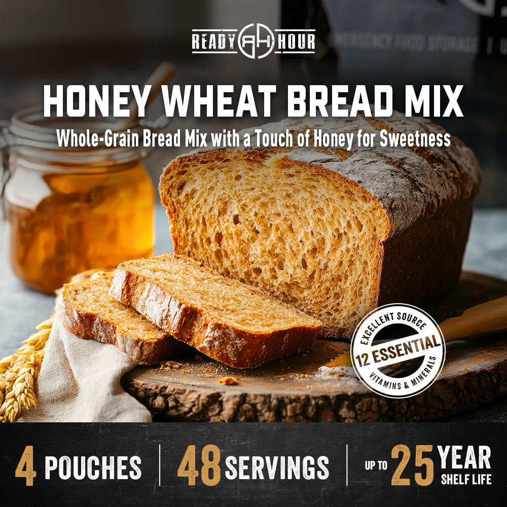 Honey Wheat Bread Mix (4 pouches, 48 servings)