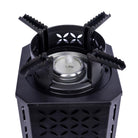 The inside of the Inferno Pro, with a wick for lighting fire.