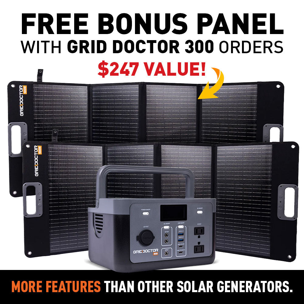 Grid Doctor 300 + Free extra 100W Panel - Mailer Offer