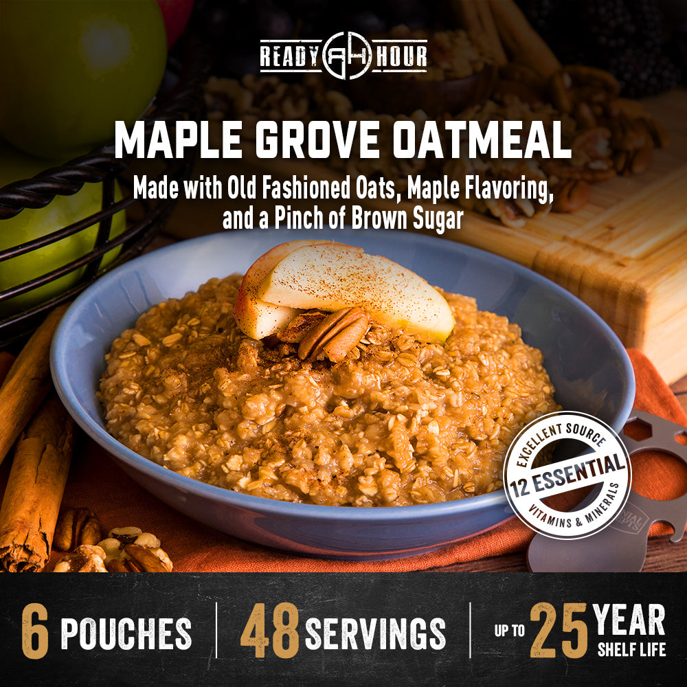 Maple Grove Oatmeal (6 pouches, 48 servings)