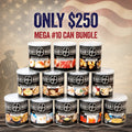 MEGA #10 Can Food Pack (12 large cans, 442 total servings)