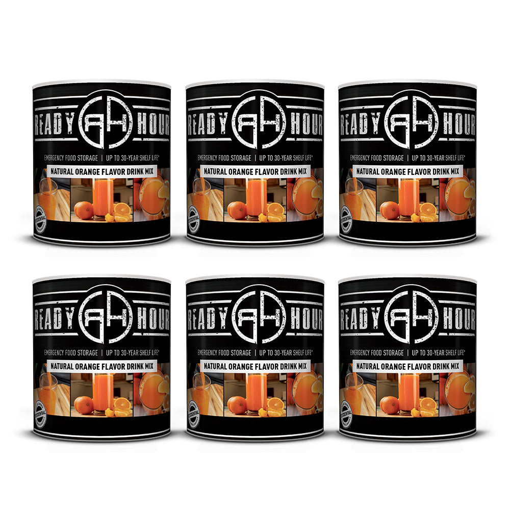 Natural Orange Flavor Drink Mix, 63 Servings | Ready Hour - My
