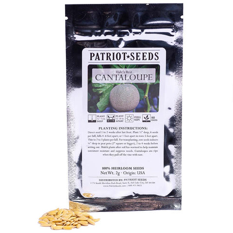 Image of Heirloom Hales Best Cantaloupe Seeds (2g) by Patriot Seeds