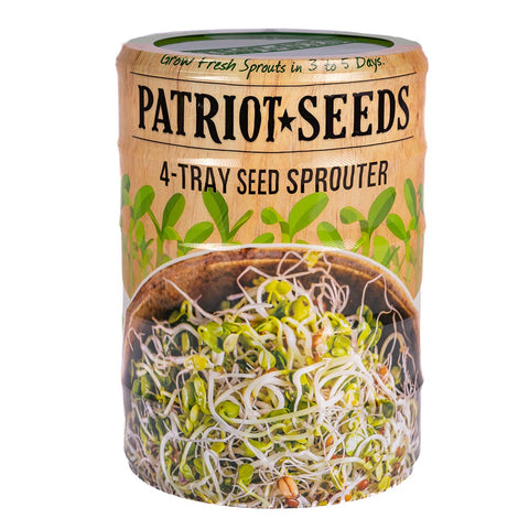 Image of 4-Tray Seed Sprouter Set & Seeds Starter Kit (Thank You Offer)