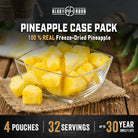 Glass bowl of freeze-dried pineapple