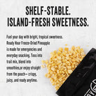 Freeze-dried pineapple chunks