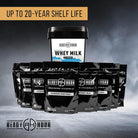 Whey milk powder with 25 year shelf life