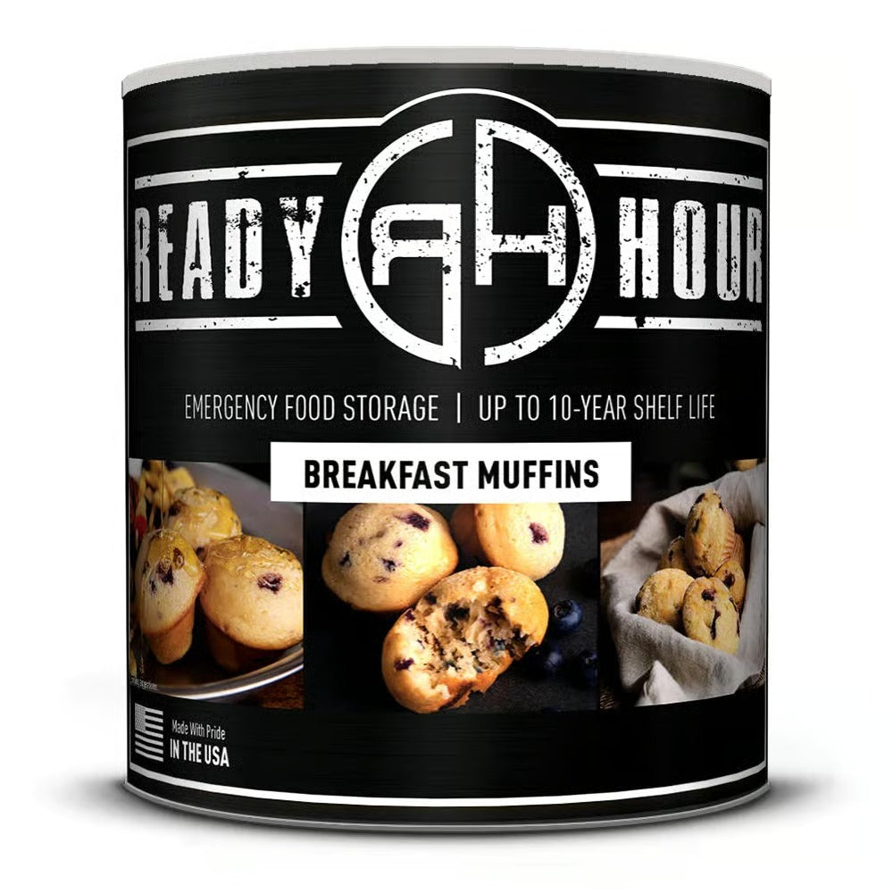 Canister of Ready Hour muffins