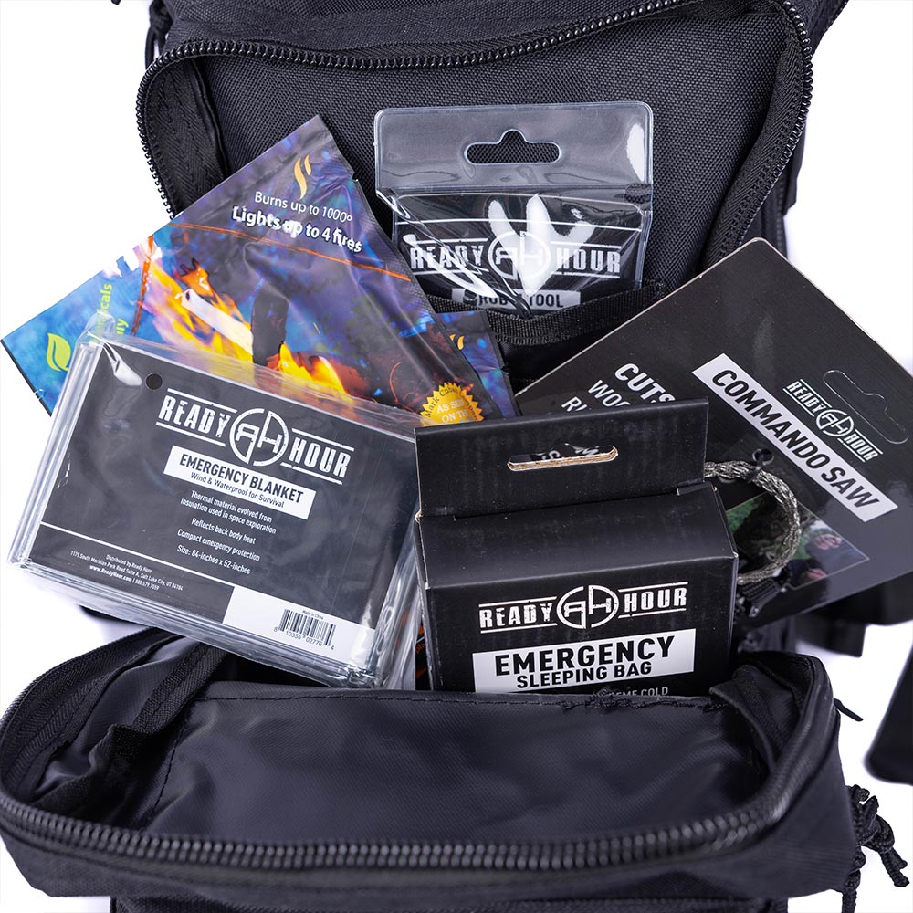 Go-Bag with 60 Bug-Out Essentials by Ready Hour - My Patriot Supply