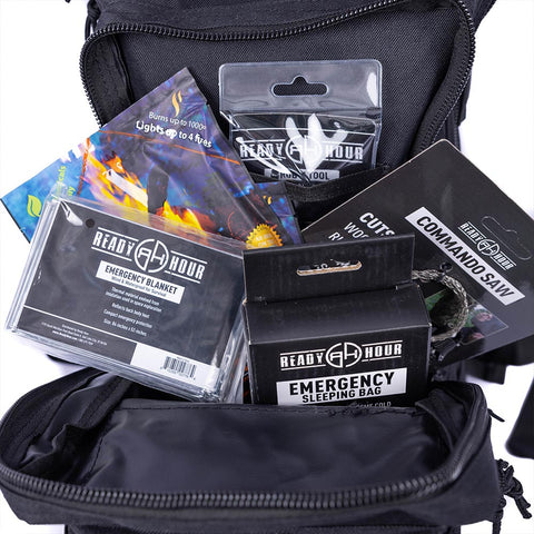 Image of Go-Bag with 60 Bug-Out Essentials by Ready Hour - Insiders Club