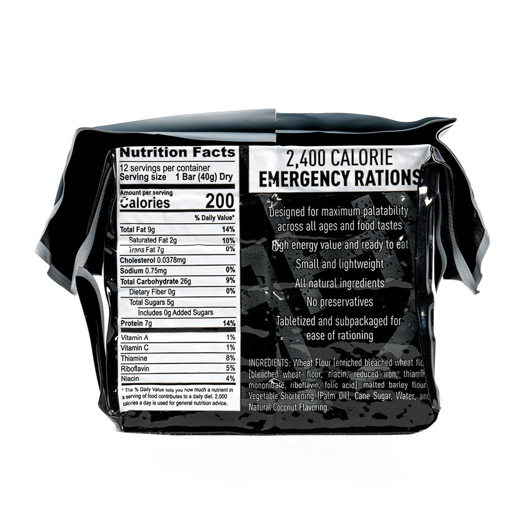 Emergency Water + 2,400 Calorie Ration Bars Bundle | Grab-and-Go Emergency Essentials