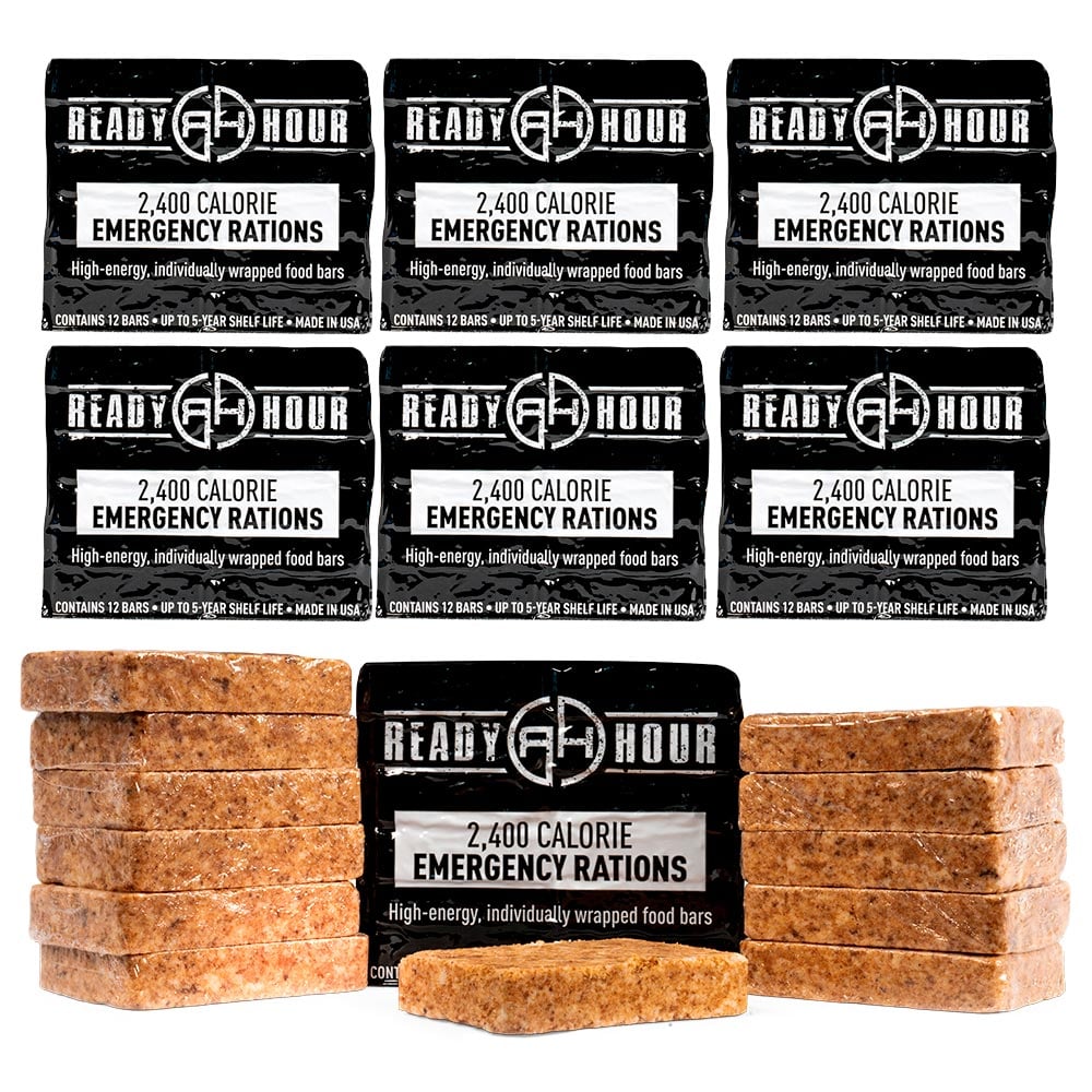 Emergency Ration Bars + Water Pouches Bundle