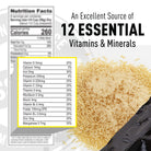 Nutrition label for rice