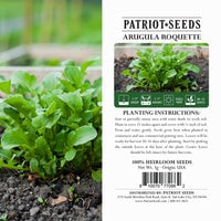 Thumbnail for arugula roquette product label
