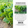 buttercrunch lettuce heirloom seeds product label