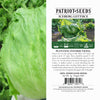 heirloom iceberg lettuce product label
