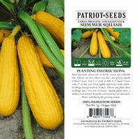 Thumbnail for Heirloom Early Prolific Straightneck Summer Squash Seeds (5g) by Patriot Seeds