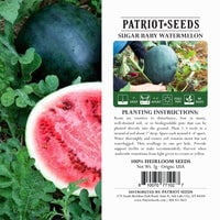 Thumbnail for heirloom sugar baby watermelon package label