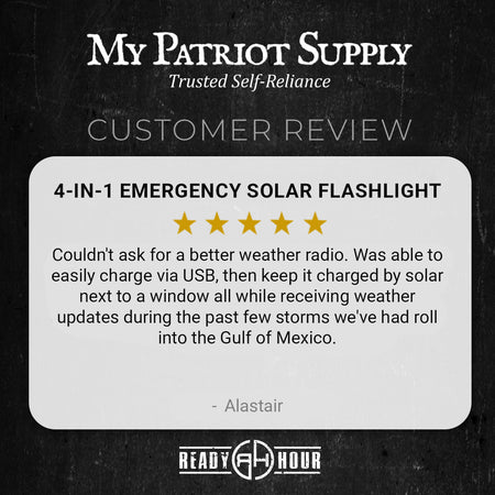 My Patriot Supply: 4-in-1 Emergency Solar Flashlight