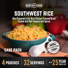Bowl of southwest rice with peppers