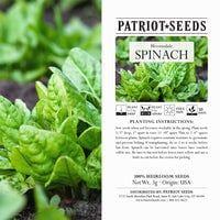 Thumbnail for Heirloom Bloomsdale Spinach Seeds (3g) by Patriot Seeds