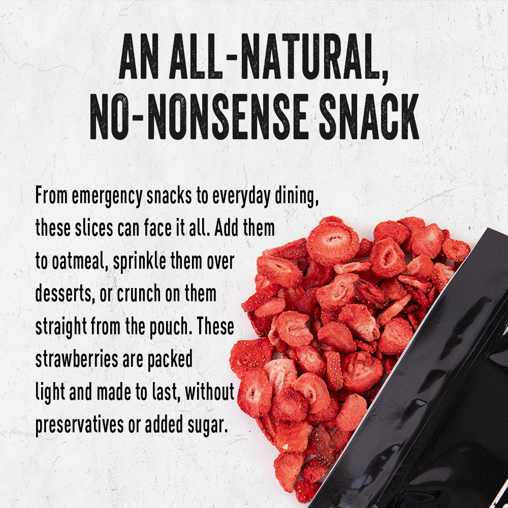 Freeze-Dried Strawberries (4 pouches, 32 servings)