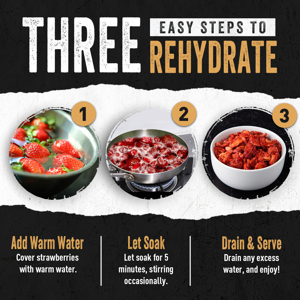 Freeze-Dried Strawberries (4 pouches, 32 servings)