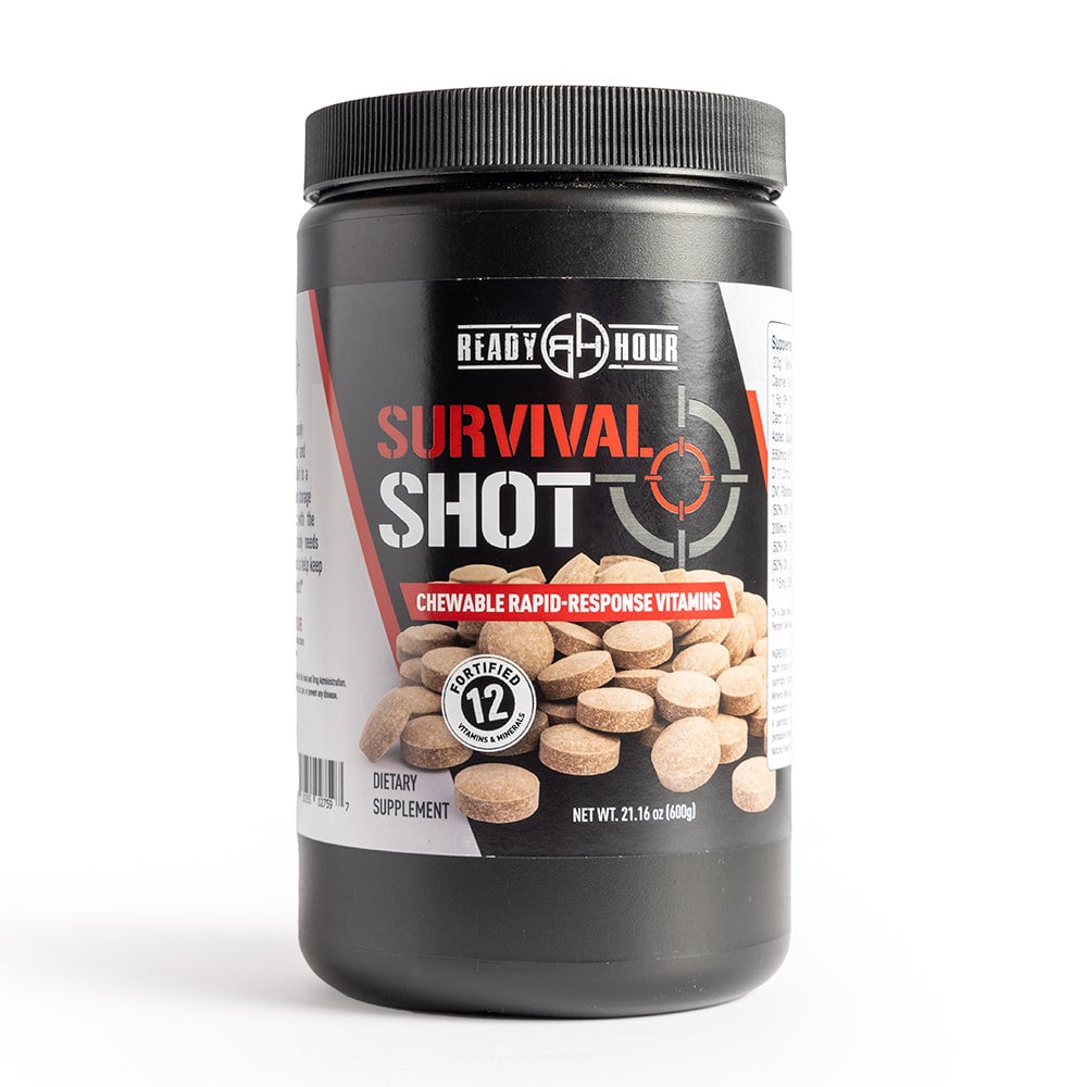 Ready Hour Survival Shot – nutrient-packed emergency supplement drink mix