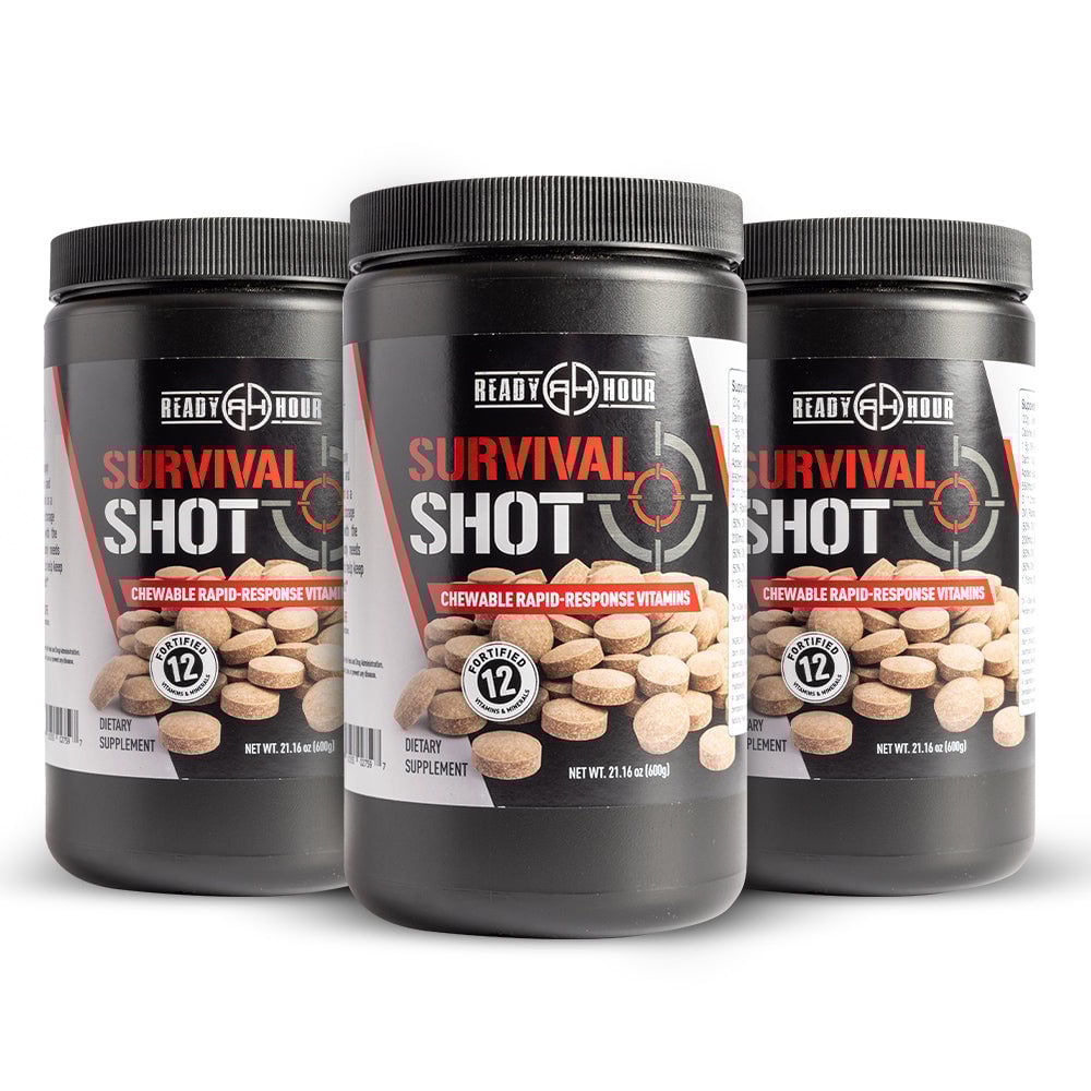 Survival Shot Emergency Food Supplement 3-Pack by Ready Hour (90 day, 1,170 ct.)